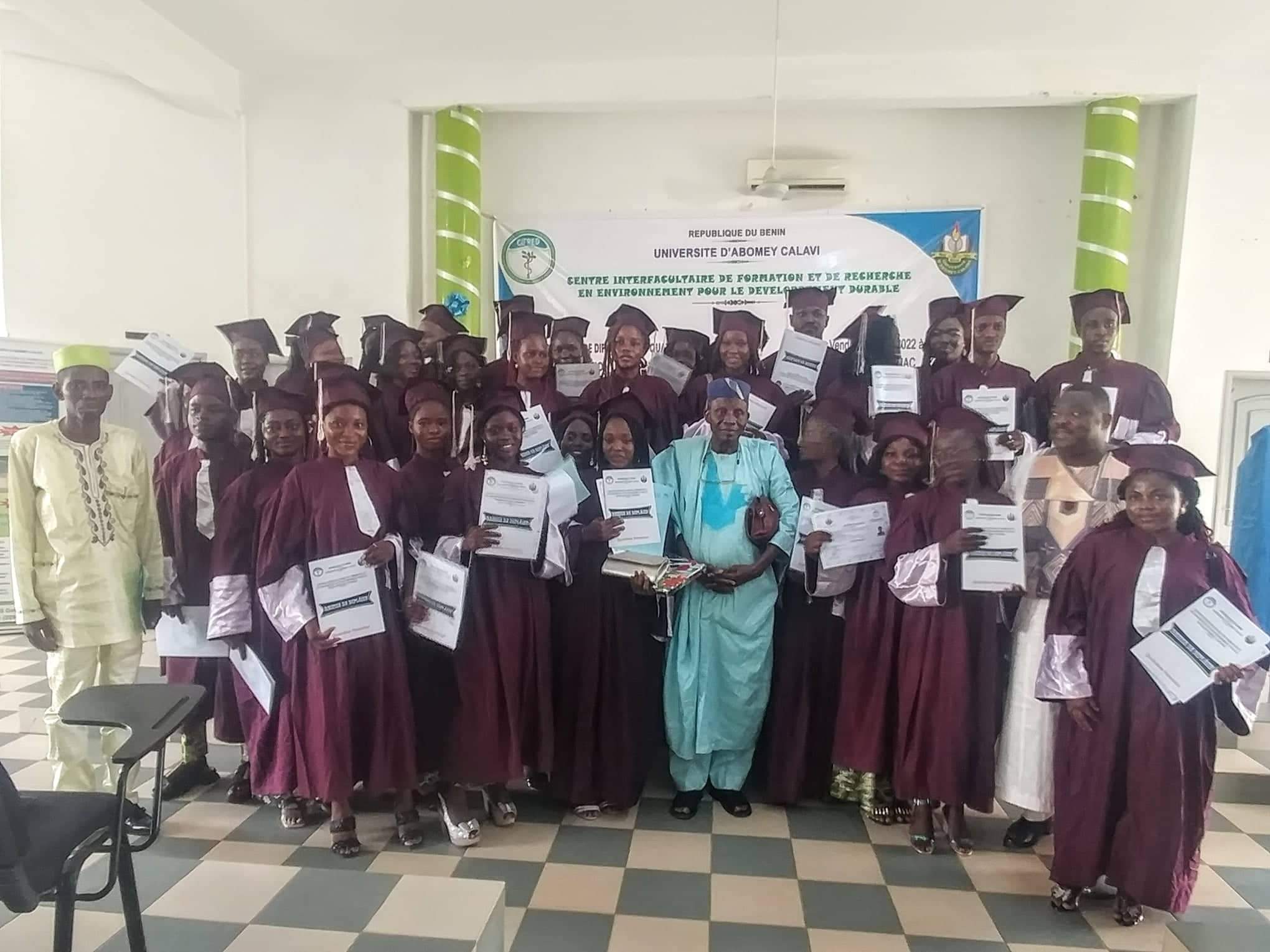 Bénin – UAC : les étudiants de la 4e promotion du CIFRED obtiennent leurs diplômes de Licence