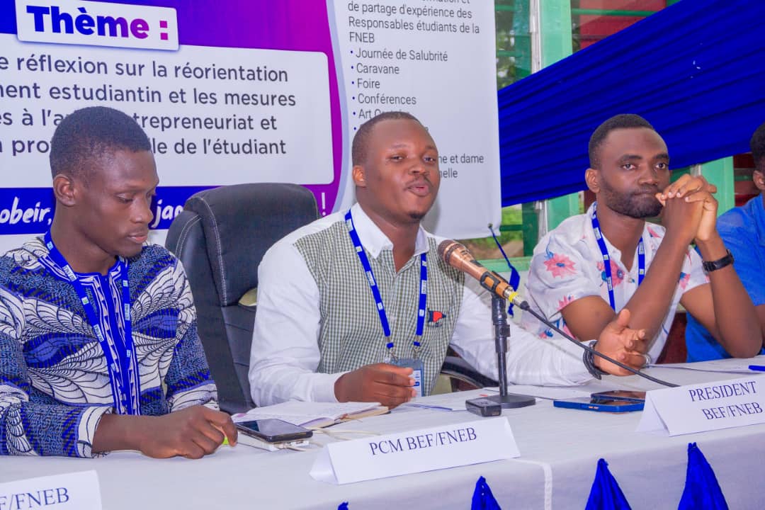 Le président FNEB Véritas In'tisor Koudogbo & ses collaborateurs @beninregard