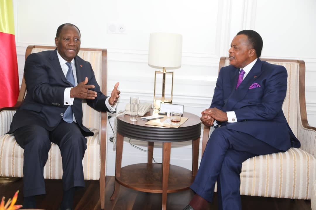Coopération : Denis Sassou-N’Guesso entame ce lundi 12 juin une visite officielle de 72 heures en Côte d’Ivoire