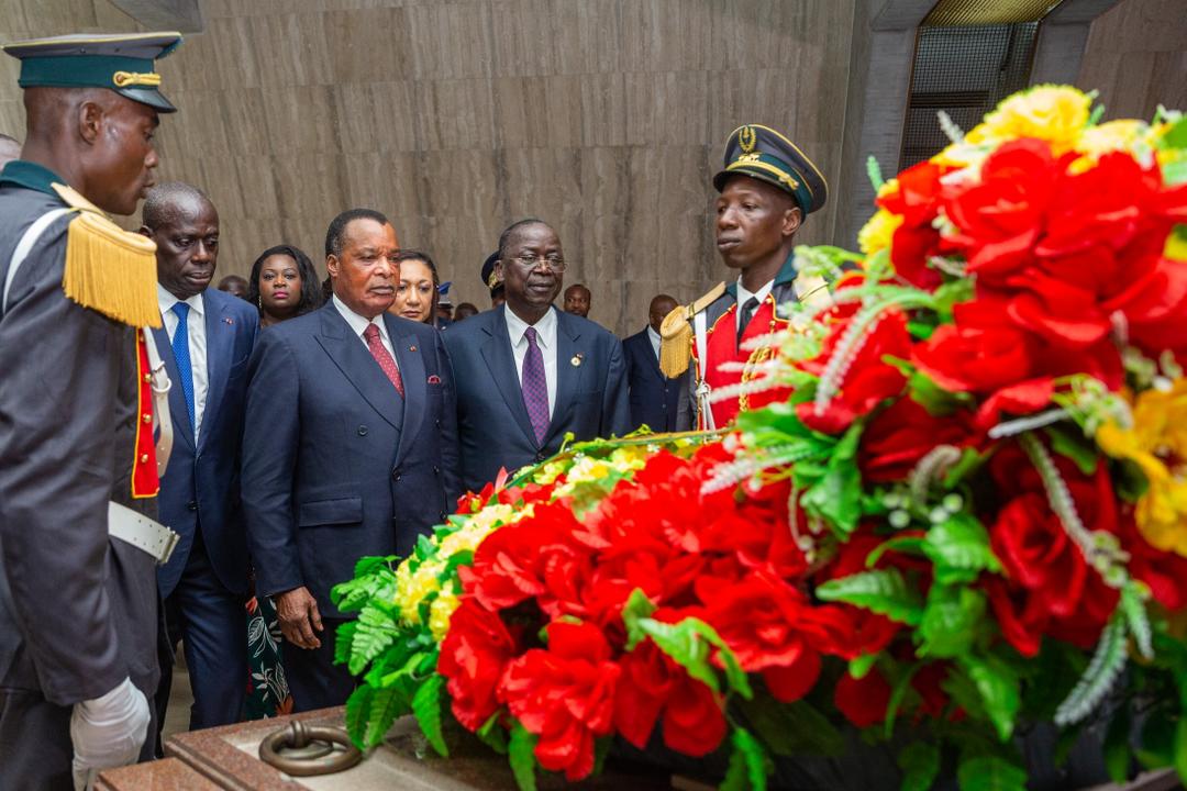 Visite officielle : Denis Sassou-N’Guesso rend hommage à Félix Houphouët-Boigny