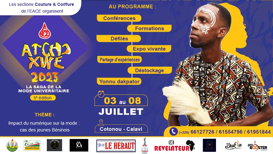 Bénin : les sections coiffure et couture de l’EACE annoncent la 5ème édition de «Atchɔ xwé» pour le lundi 03 juillet prochain à l’UAC