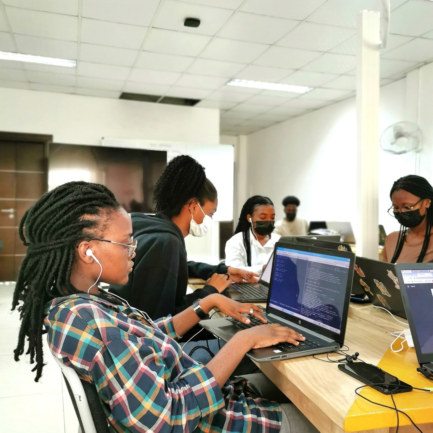 Étudiants de l'école d'expertise informatique Epitech Bénin