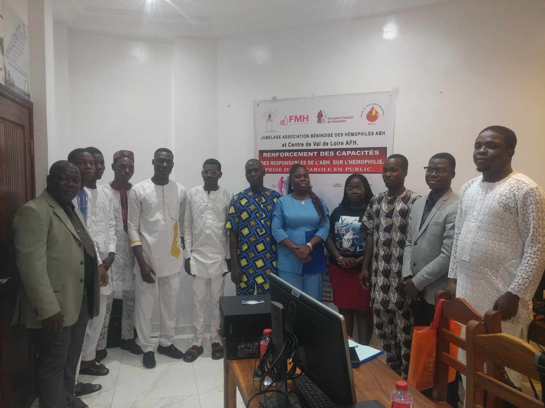 Bénin : renforcement de capacités sur l’Hémophilie et prise de parole en public au coeur d’une formation des responsables de l’ABH