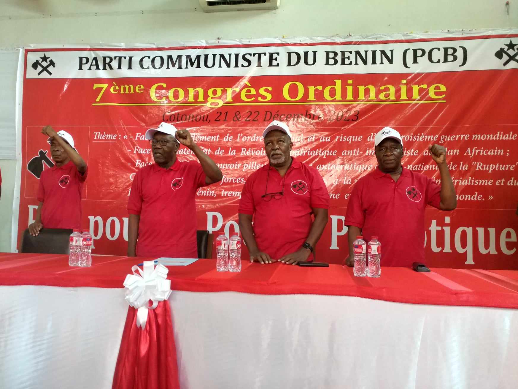 7è Congrès ordinaire du PCB: Philippe Noudjènoumè et les siens s’engagent dans la lutte anti-impérialiste et la promotion du patriotisme