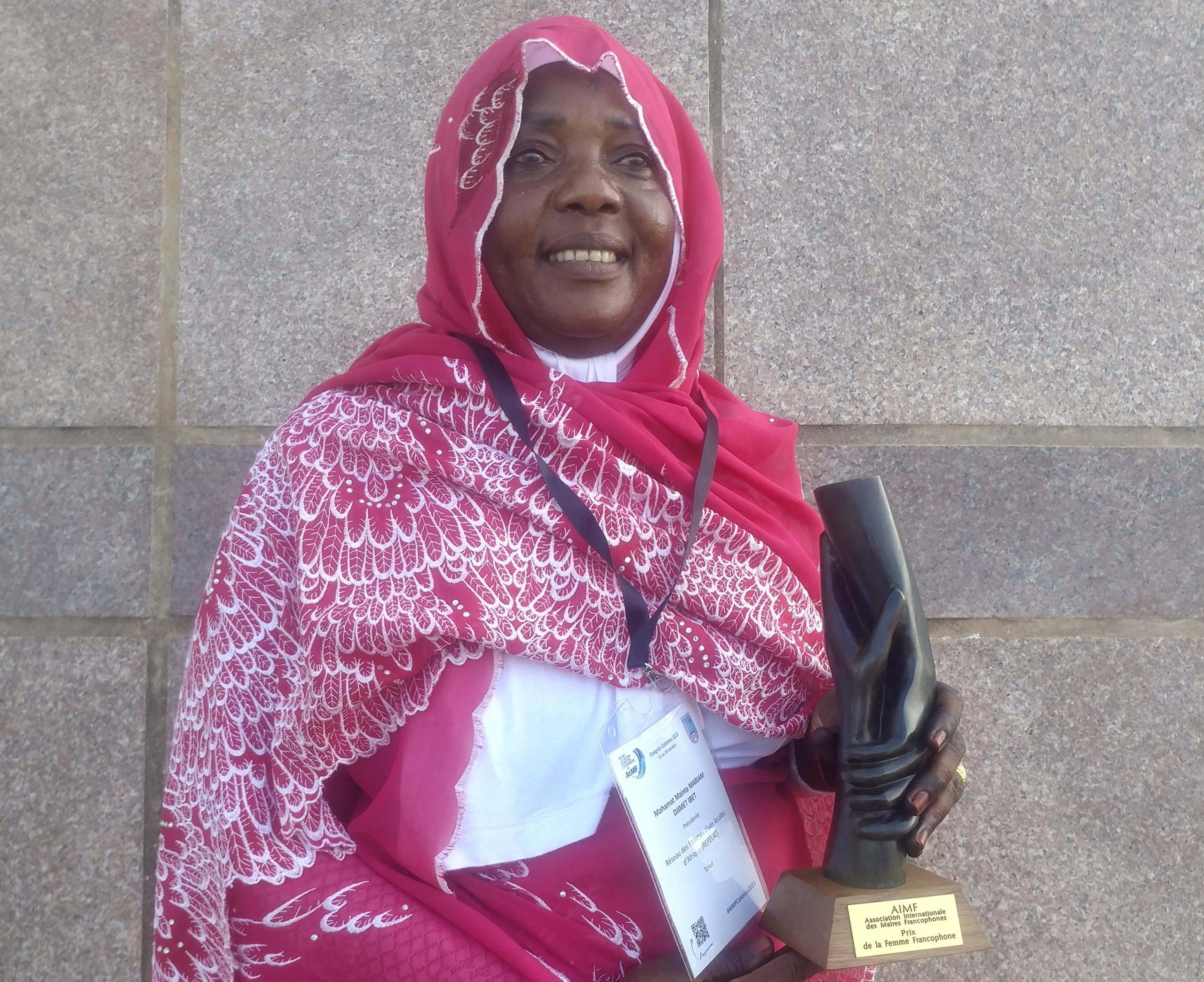 Congrès 2023 de l'AIMF : la Tchadienne Mariam Djimet Ibet remporte le prix de la Femme francophone
