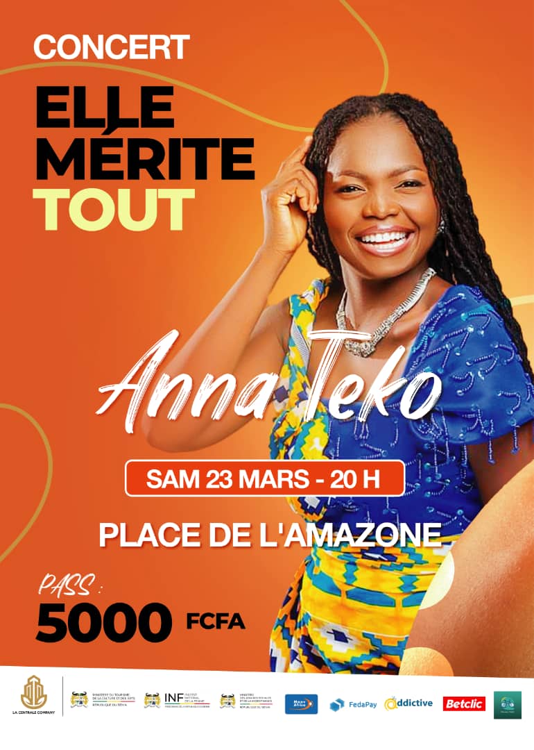 Géant concert « Elle mérite tout » : Anna Tèko, la reine de la musique Gospel au Bénin promet mettre le public en connexion avec l’Éternel Dieu ce 23 mars