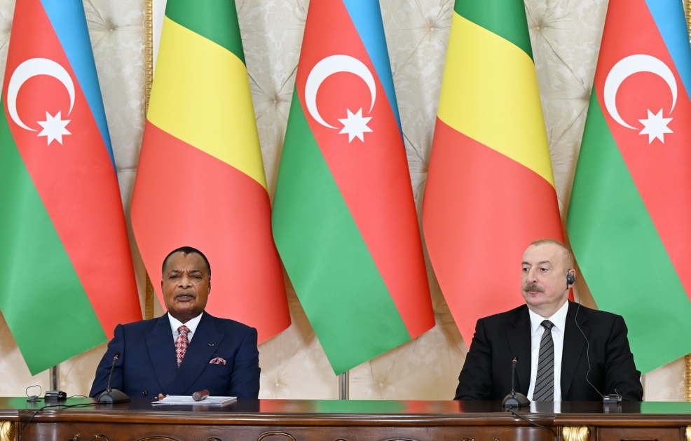 Face à la presse : Ilham Aliyev et Denis Sassou-N’Guesso affichent leur détermination à poursuivre leur coopération